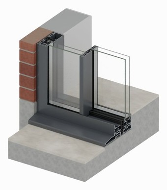 Double glazed · 2-track standard base · 250 mm cill