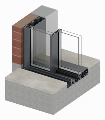 Double glazed · 3-track standard base · 62 mm gully
