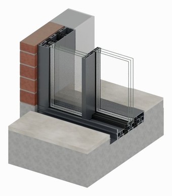 Triple glazed · 3-track standard base · 62 mm gully