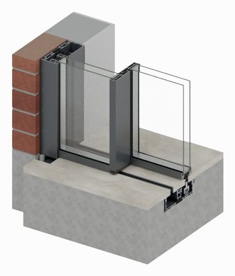 Double glazed · 2-track invisible threshold · Trolleys