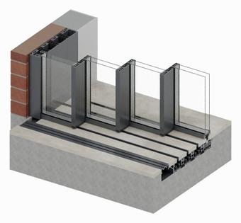 Double glazed · 4-track invisible threshold with gully · Maglev