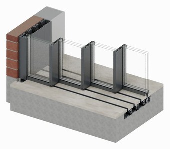 Triple glazed · 4-track invisible threshold · Trolleys