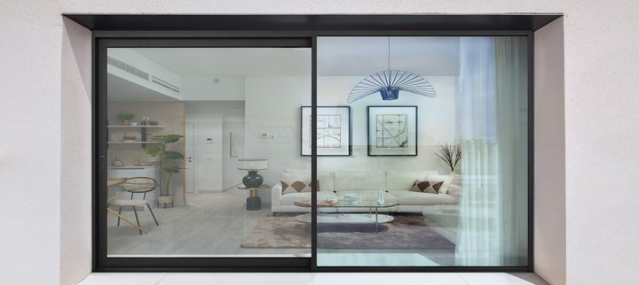 Cortizo 4600 Plus sliding doors with a slim central interlock