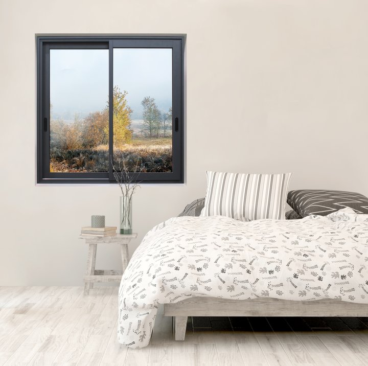 Cortizo 4900 sliding window in a bedroom