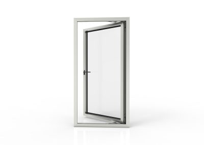 Open aluminium casement sash